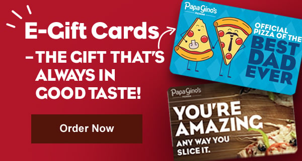  Send a gift card instantly, or on any date you choose! Select a design, and add your own personal message right on the card. Arrives via e-mail within minutes. Our egift cards can be redeemed in-restaurant or over the phone. They do not currently work with online ordering.we apologize for the inconvenience.