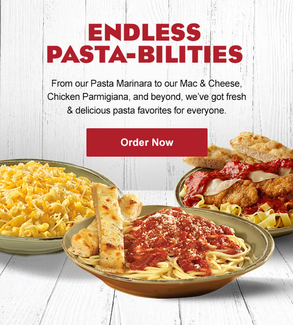 Pasta – The Pastabilities Are Endless! Full Line Up Of Pasta Meals Here!